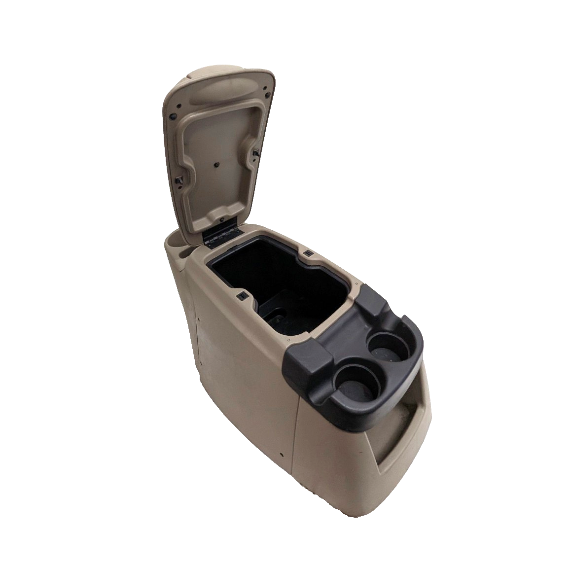 00-05 Ford Excursion F250 F350 Center Console Woodgrain Tan Cup Holder Bezel OEM