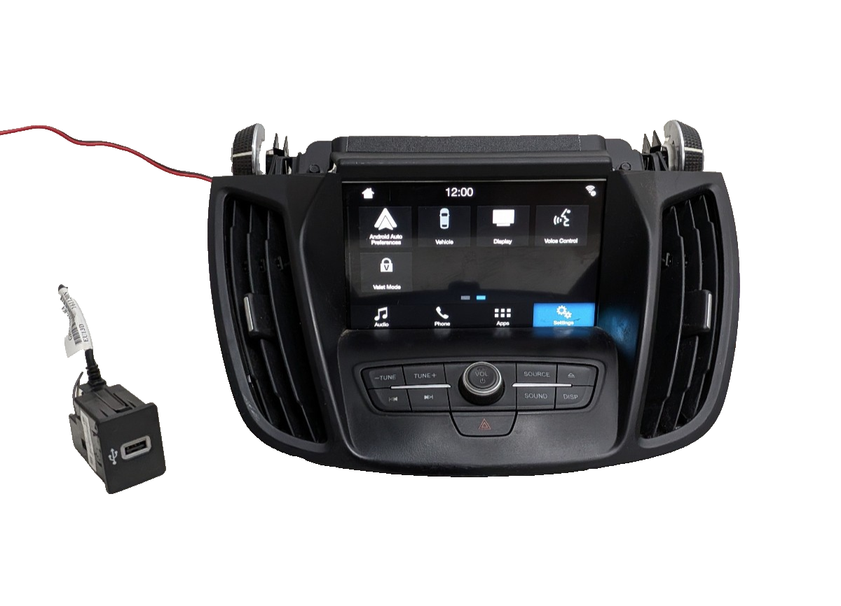 13-19 Ford Escape Radio SYNC 3 APIM 8" Touch Screen USB Hub Bezel Upgrade