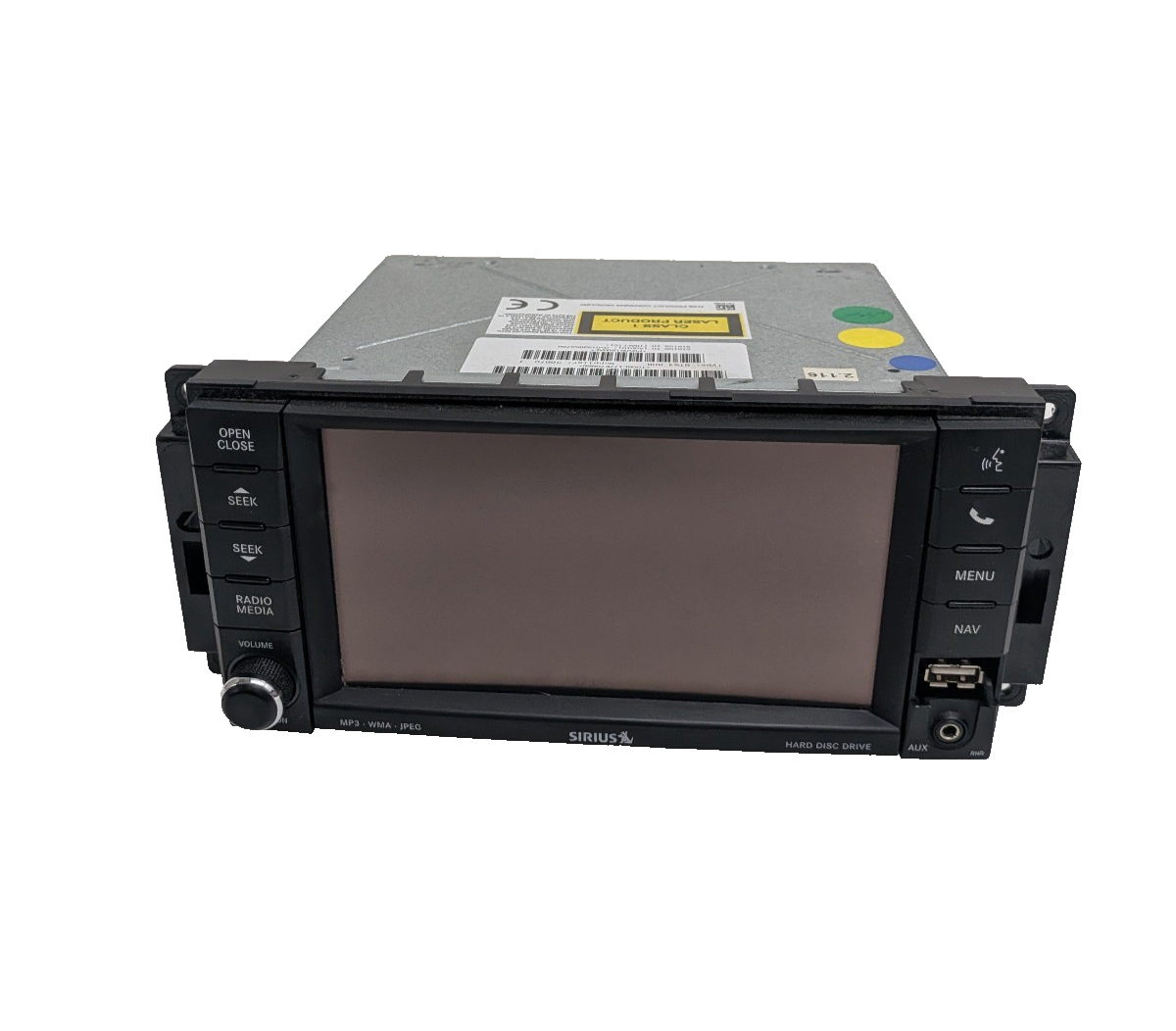 2011-2017 Jeep Wrangler JK Radio 730N RHR Navigation GPS DVD Sirius W/ Code