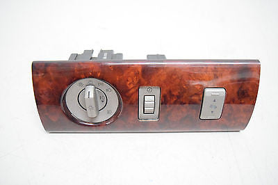 03 04 05 LINCOLN NAVIGATOR LIGHT CONTROL SWITCH WITH BEZEL WOODGRAIN OEM