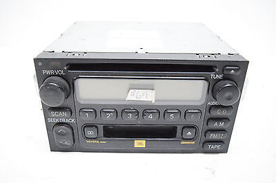 01 02 03 TOYOTA SIENNA RADIO CD CASSETTE PLAYER OEM