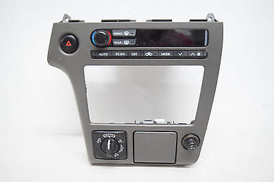 01 02 03 INFINITI QX4 CLIMATE CONTROL RADIO DASH BEZEL OEM