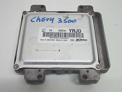 08 CHEVY SILVERADO 3500 ECU ENGINE COMPUTER 12622141