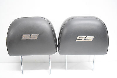 06 07 08 09 10 11 12 CHEVY IMPALA SS HEADREST SET BLACK LEATHER