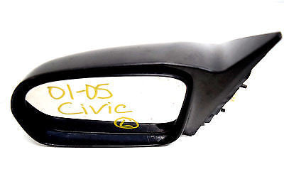 01 02 03 04 05 HONDA CIVIC LEFT DRIVER MIRROR BLACK