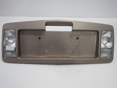 04 05 06 07 08 09 CADILLAC SRX TRUNK PANEL LICENSE PLATE HOLDER TAN