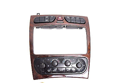 01 02 03 04 05 MECEDES C230 C240 DUEL DUAL CLIMATE CONTROL DASH BEZEL