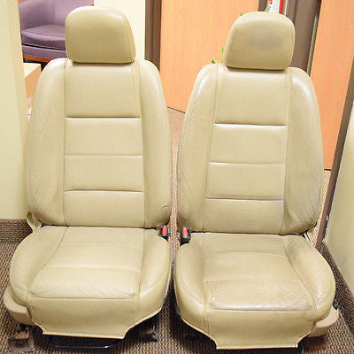 03 04 05 06 FORD MUSTANG LEATHER POWER SEAT SEATS TAN SET OEM