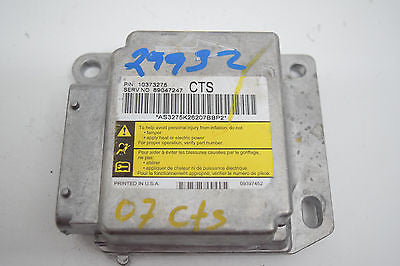 06 07 CADILLAC CTS AIRBAG SRS CONTROL MODULE 10373275