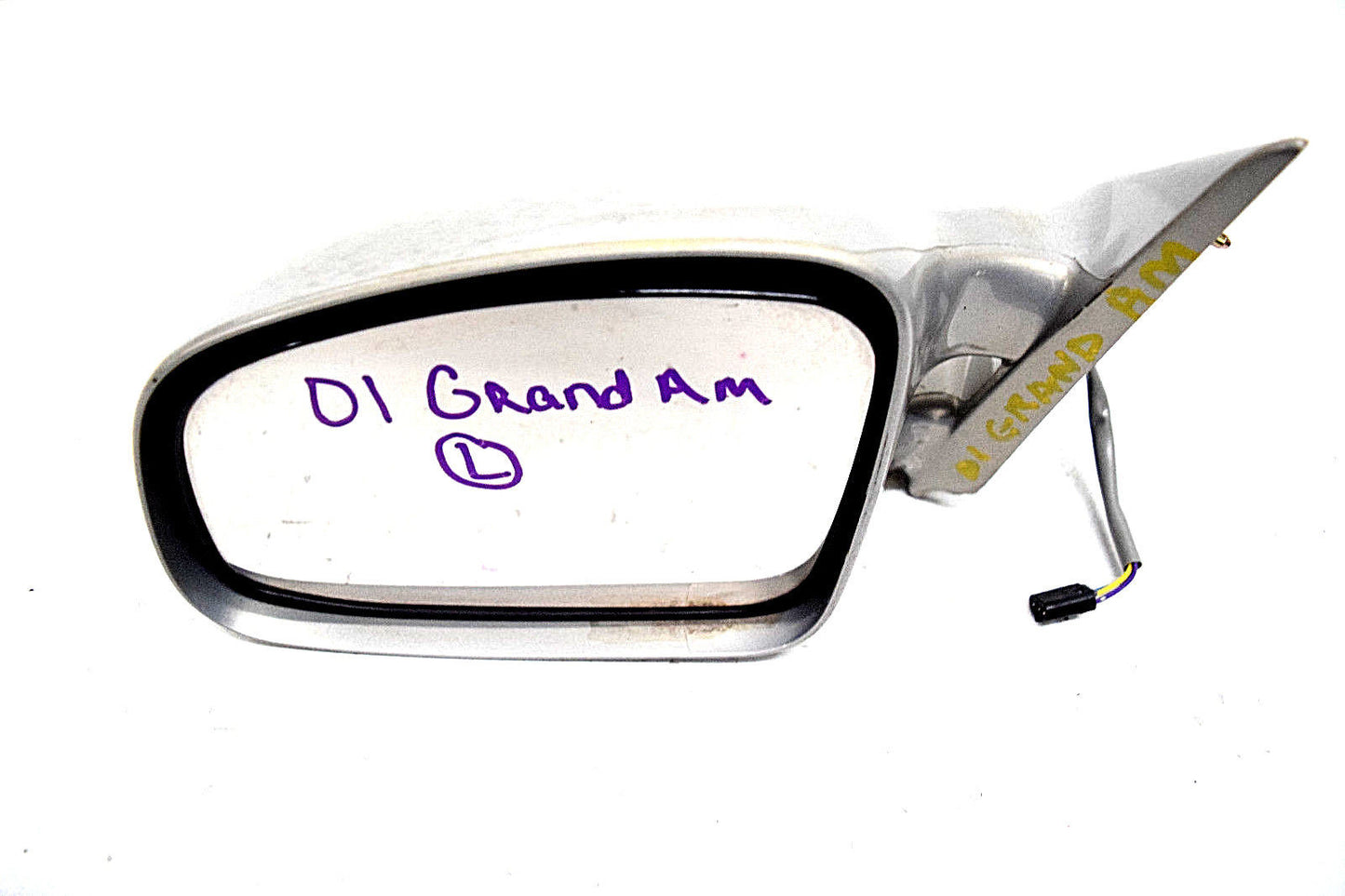 99 00 01 02 PONTIAC GRAND AM MIRROR LEFT DRIVER SILVER
