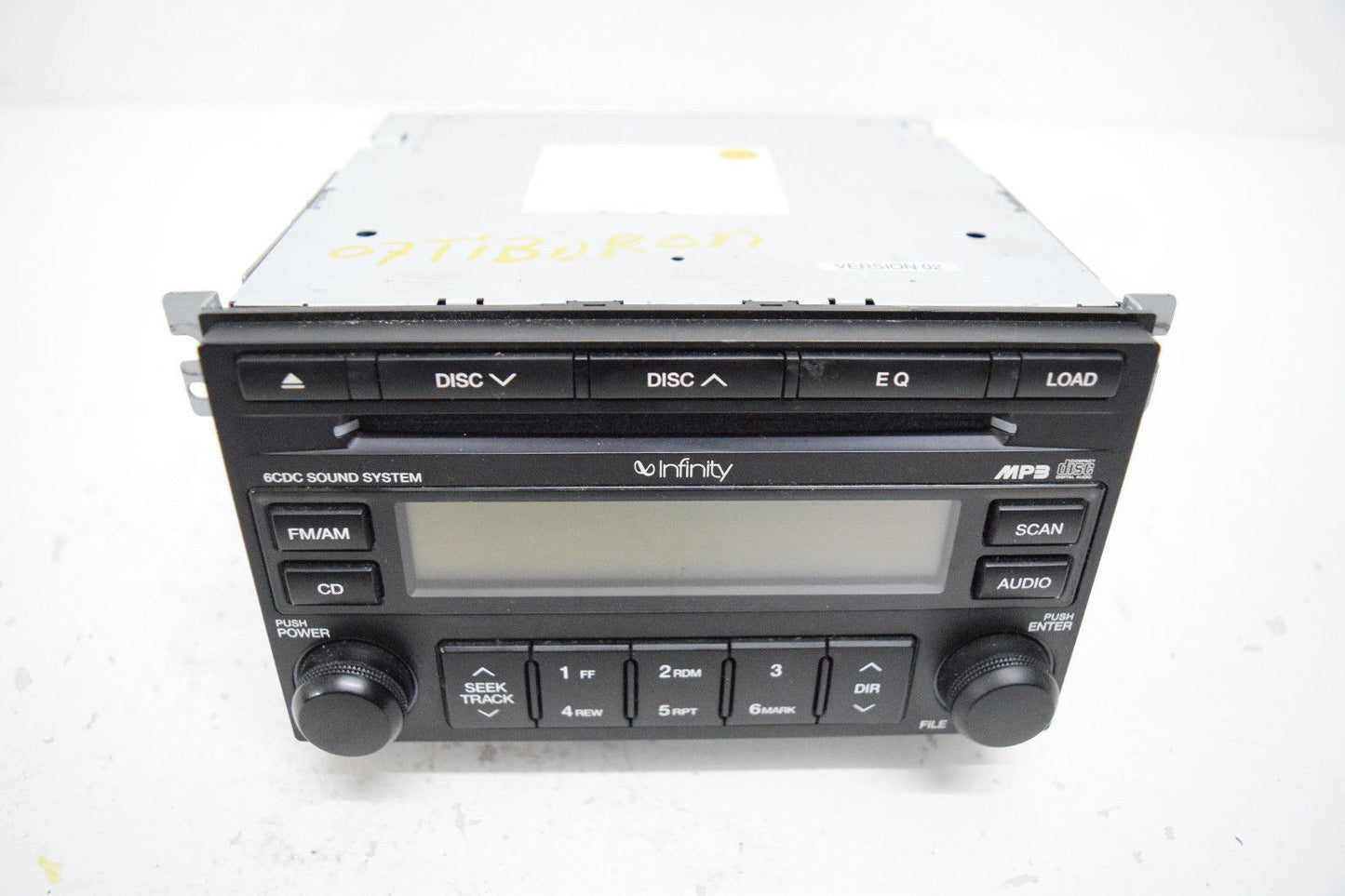 07 08 HYUNDAI TIBURON AM FM RADIO CD PLAYER OEM