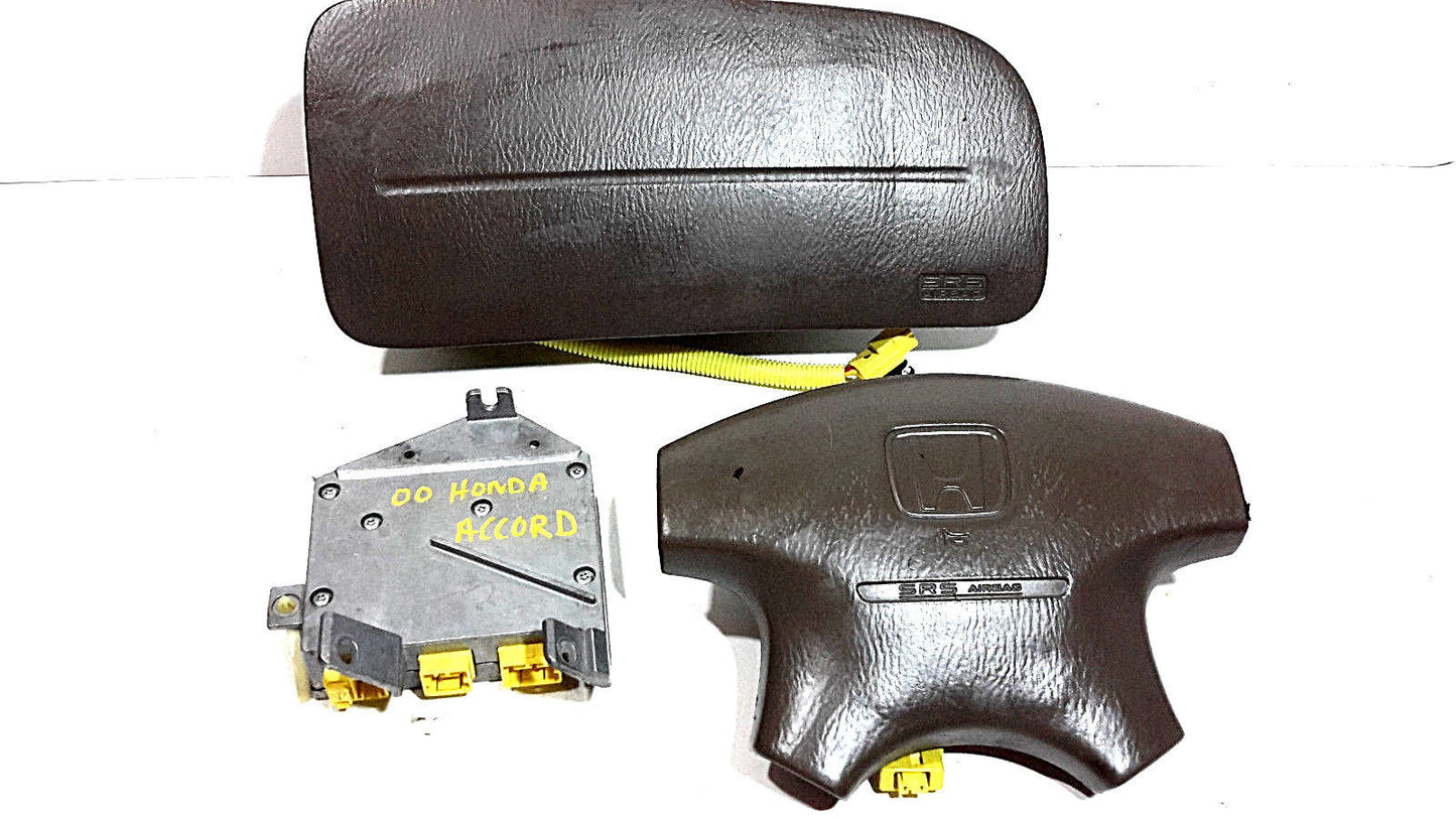 98 99 00 HONDA ACCORD AIRBAG SET WITH MODULE BROWN