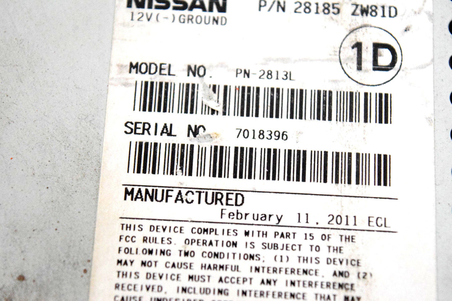 10 11 12 NISSAN VERSA RADIO 6 DISC CD PLAYER AUX INPUT OEM