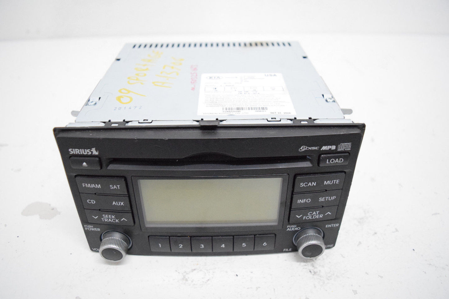 05 06 07 08 09 10 KIA SPORTAGE RADIO 6 DISC CD PLAYER OEM XM READY