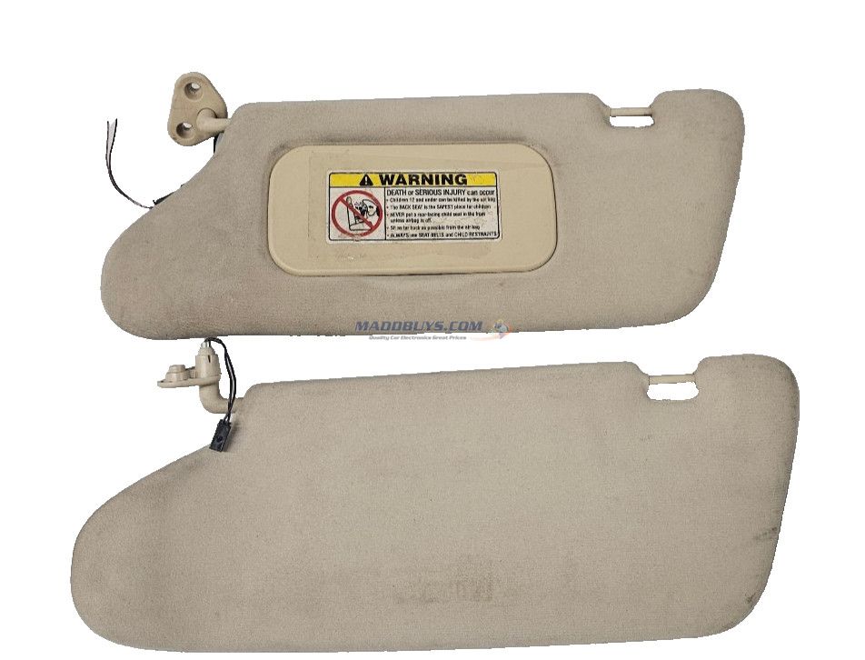 99 00 01 02 03 Mercedes ML Class RH Passenger & Driver Pass Side Sun Visor Beige