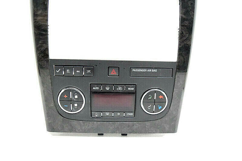 07 08 09 10 11 12 GMC Arcadia Radio Climate Control Vents Bezel Dark Wood Grain