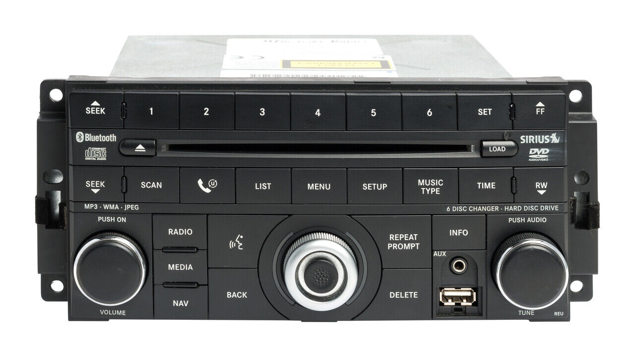 09 10 Dodge Journey Radio 6 Disc CD DVD Navigation Bluetooth Player P05091097AC