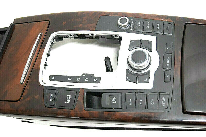 05 06 07 08 09 10 11 Audi A6 C6 Navigation Control Shifter Bezel Woodgrain