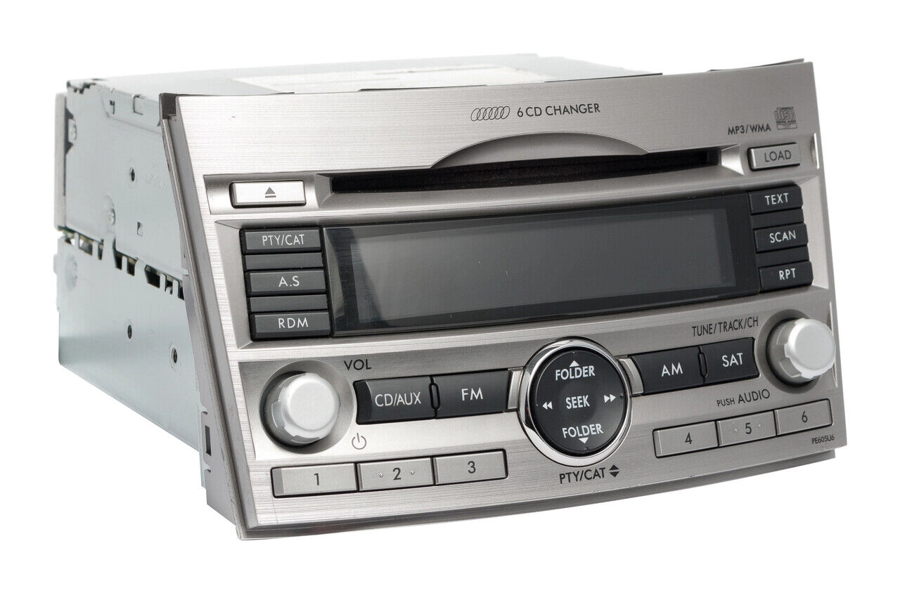 10 11 12 Subaru Legacy Outback Radio Receiver Satellite 6 Discs CD AUX Player