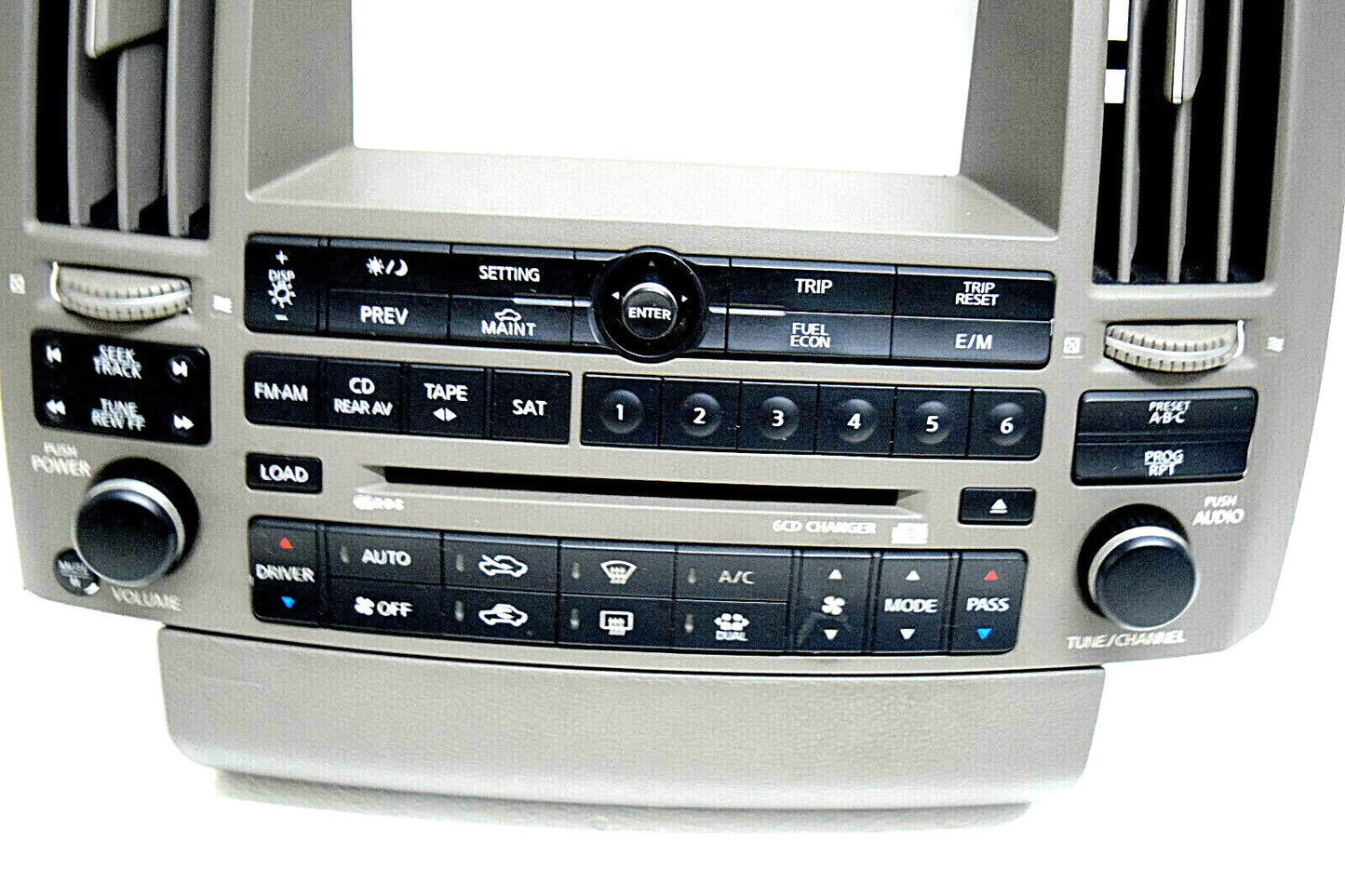 03 04 05 Infiniti FX35 FX45 Dash Panel Climate Control Radio Bezel