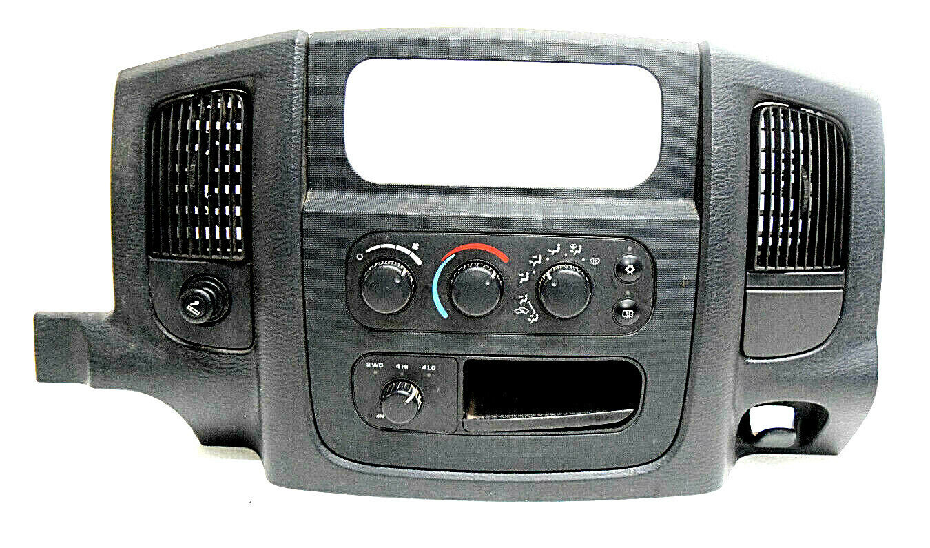 02 03 04 05 Dodge Ram Center Dash Bezel Climate Control 4x4 Switch