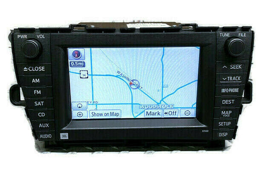 10 11 12 Toyota Prius Navigation GPS Radio CD Player XM Touch-screen E7022