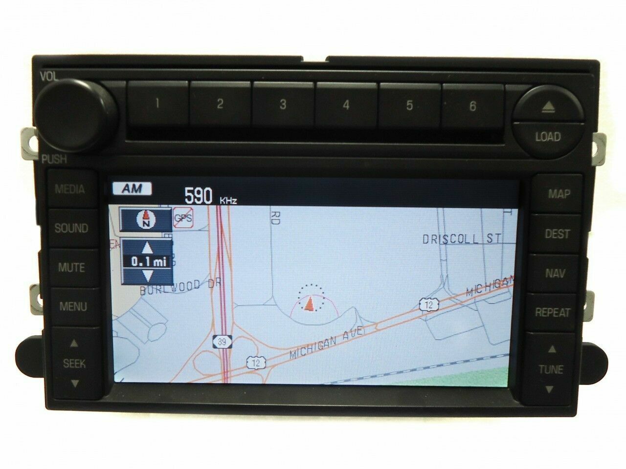 06 - 09 Ford Explorer Mountaineer Edge Navigation Radio CD Player 7L2T-18K931-AE