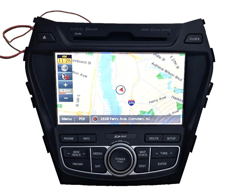 13-16 Santa Fe Sport OEM NAV GPS Touch Screen Radio CD Player BT 96560-4Z1154X
