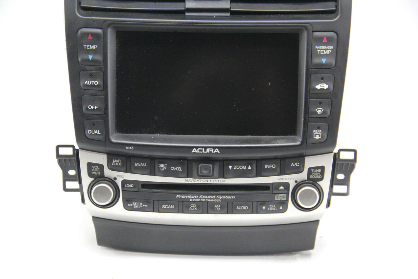 05 06 07 08 Acura TSX 6 Disc CD Changer Player Navigation Radio Climate Control