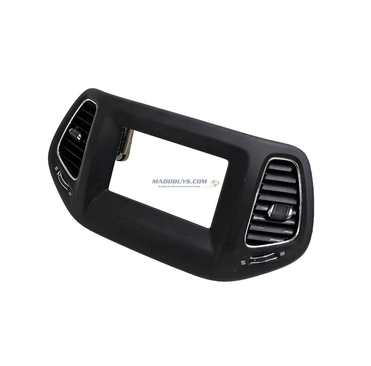 OEM 2017-2021 Jeep Compass Dash Radio Display Trim Bezel w/ Air Vents 7" Display