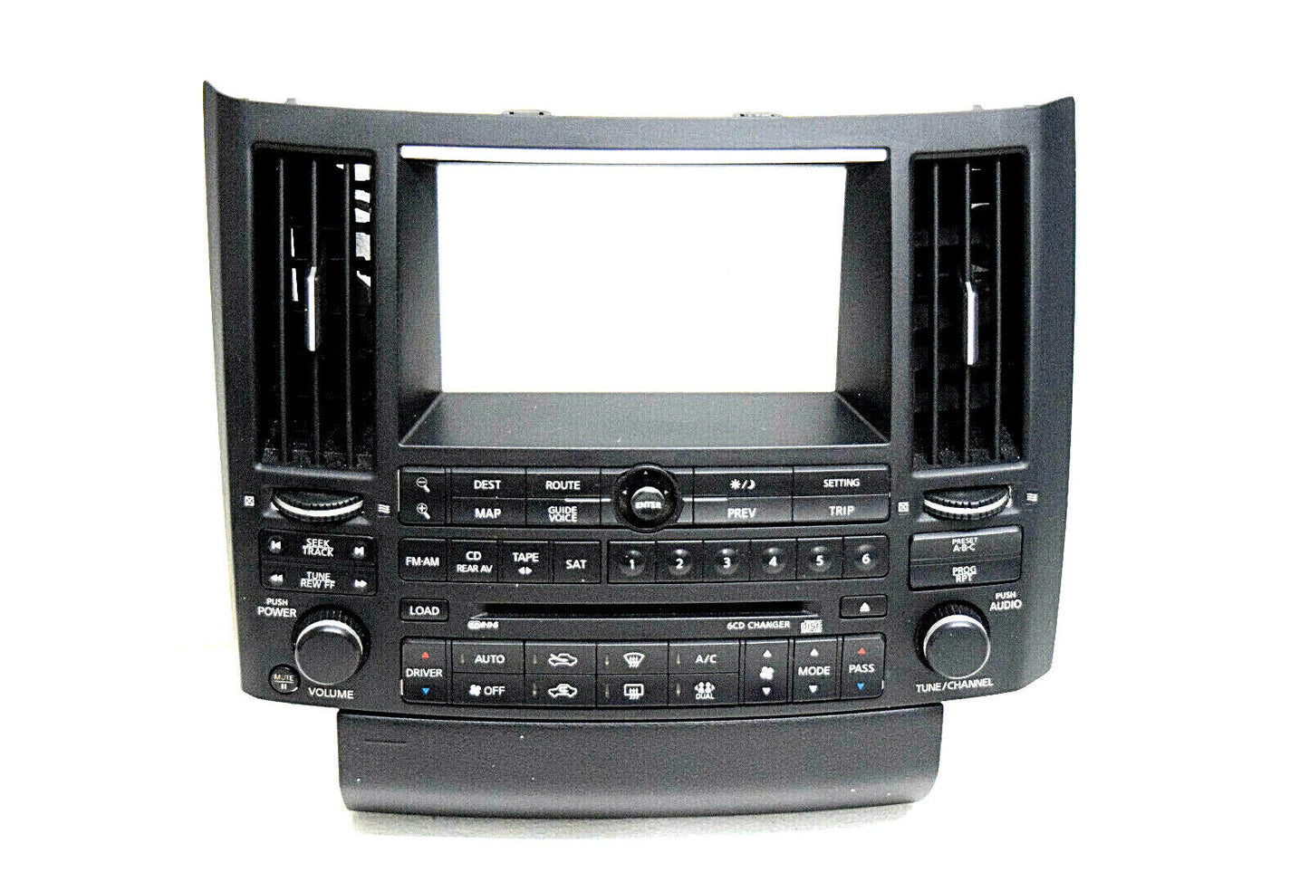 03 04 05 Infiniti FX35 FX45 Dash Panel Climate Control Radio Bezel Black