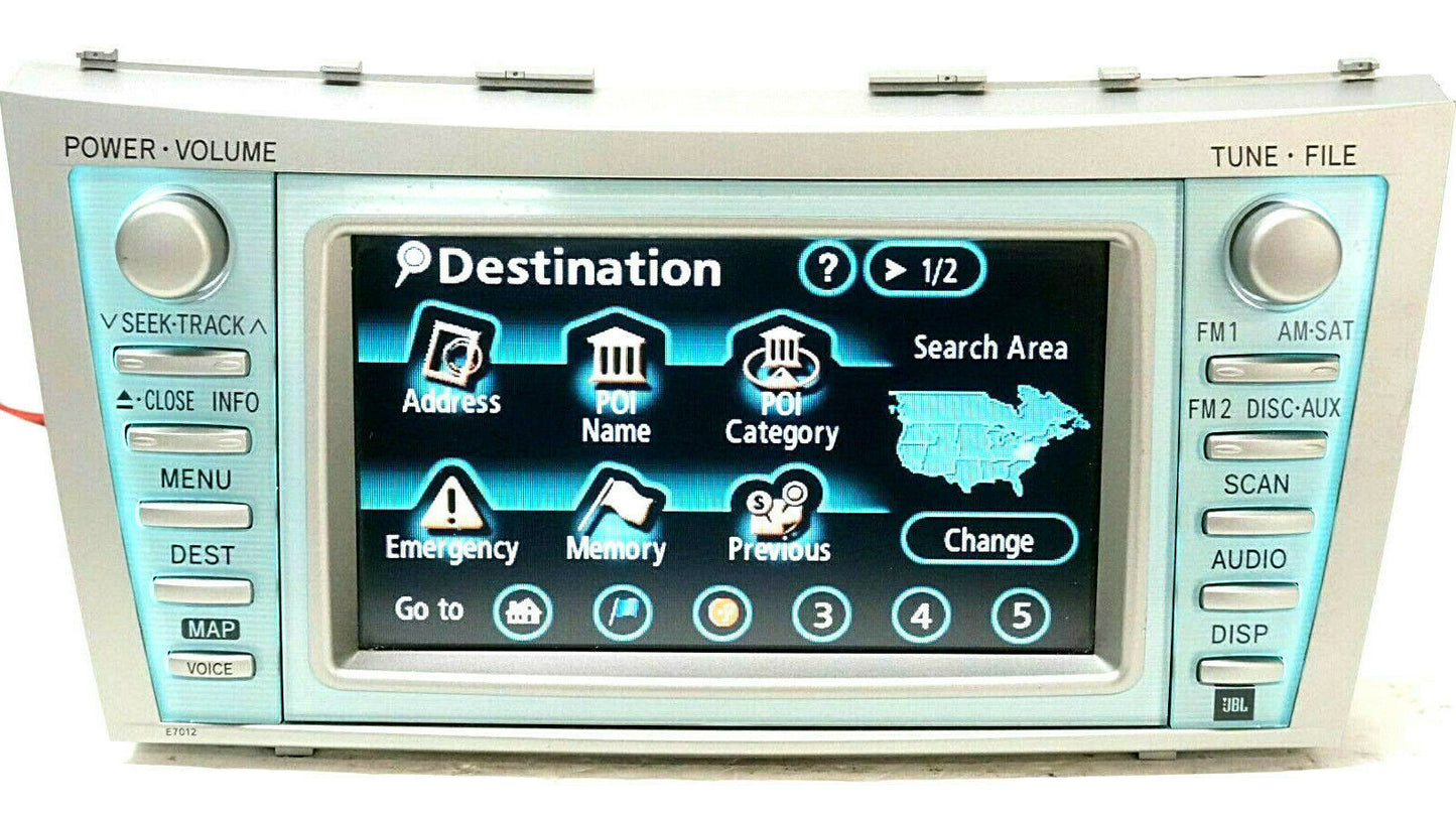 07 08 09 Toyota Camry JBL Radio GPS Navigation Display Screen 86120-33A30