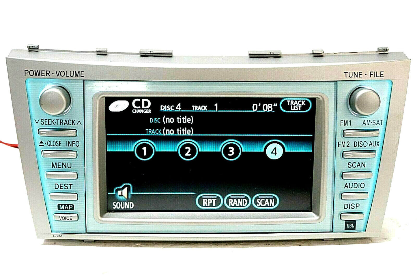 07 08 09 Toyota Camry JBL Radio GPS Navigation Display Screen 86120-33A30