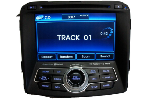 12 13 Hyundai Sonata Navigation Radio Touch Screen Dimension 96560-3Q206