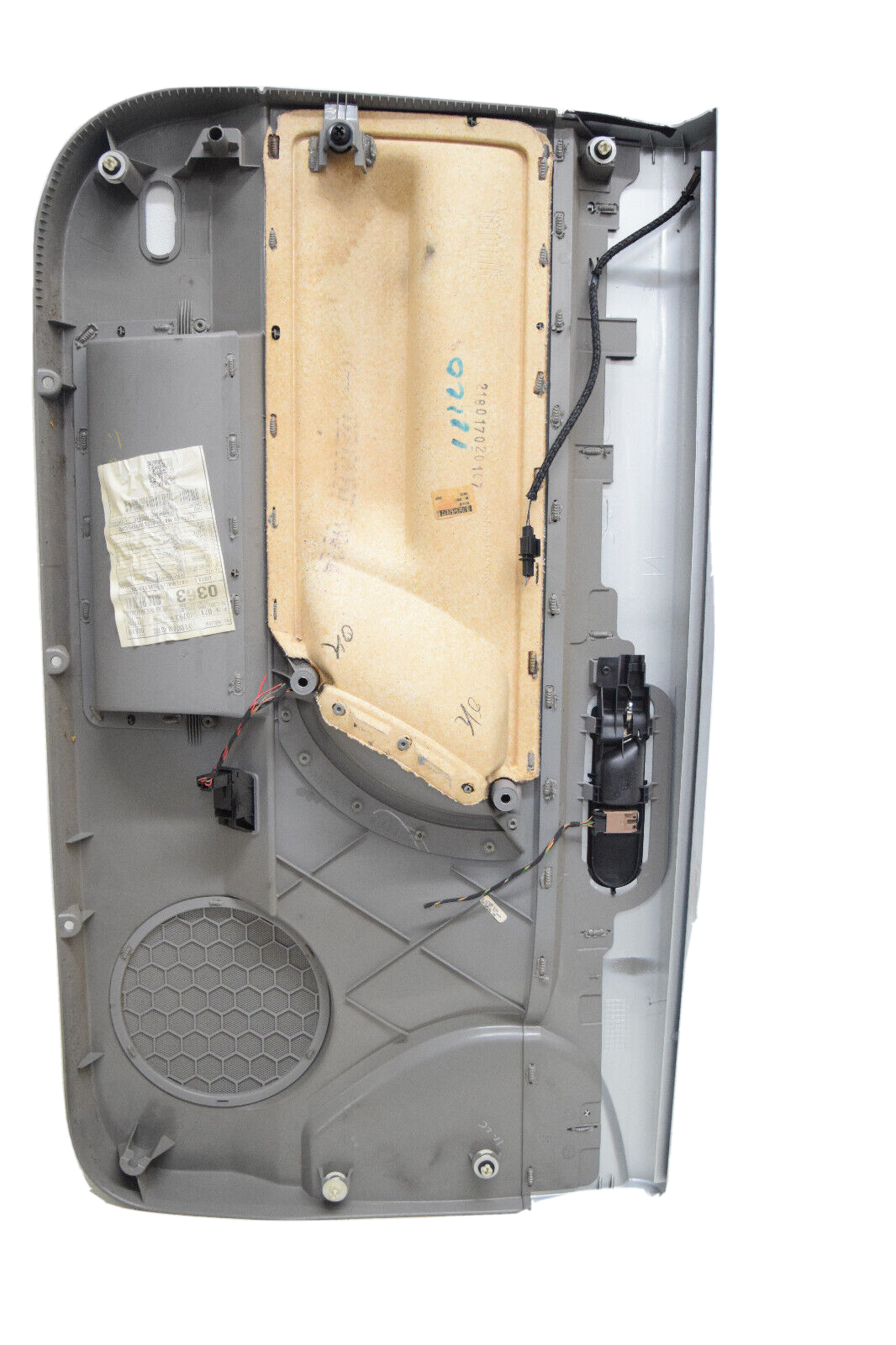 03-09 VW Beetle Convertible Door Panel Passenger Silver Gray