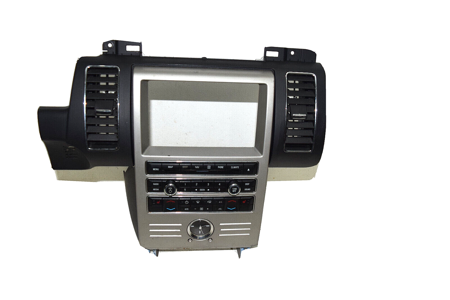09 10 11 12 Ford Flex Navigation Radio Climate Control Dash Bezel Black N Tan