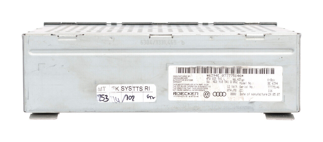 05 06 07 08 Audi A6 Trunk Mounted Radio Receiver 4E0910541F