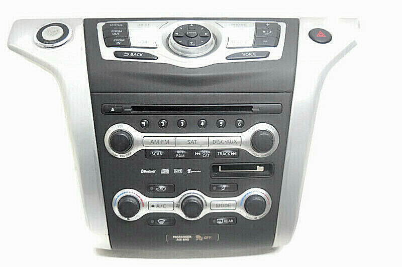 11 12 Nissan Murano Navigation Radio Ctrl Panel Display Screen Climate Control