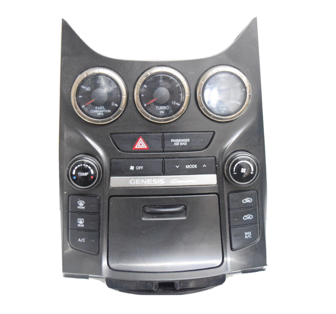 13 14 15 16 Hyundai Genesis Coupe Turbo Control Panel Climate Control Fuel Gauge