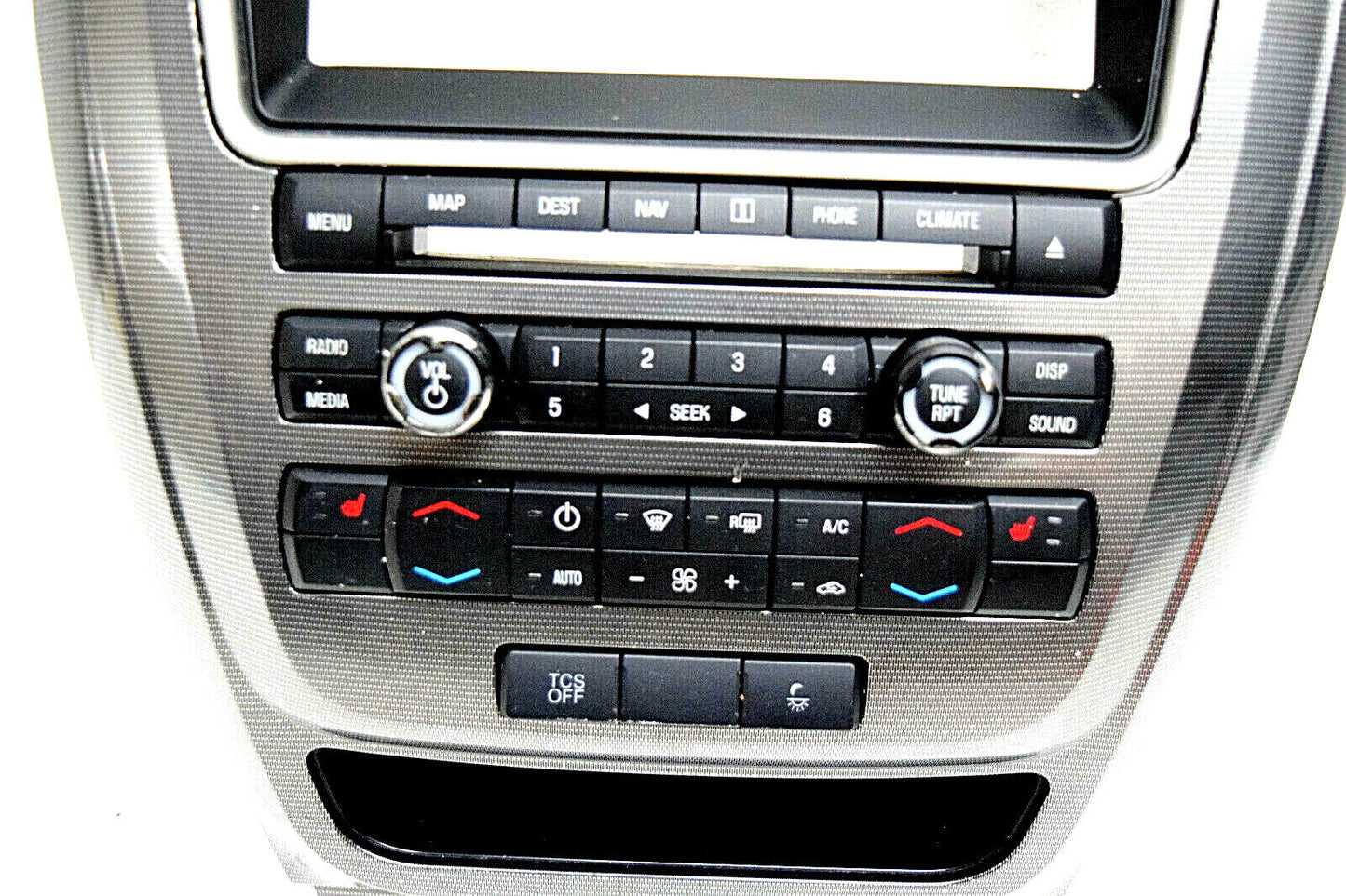 11 12 Ford Fusion Center Dash Control Panel Bezel Climate Control