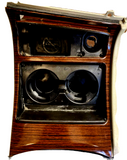 01 02 Cadillac Escalade Center Console Cup Holder Woodgrain