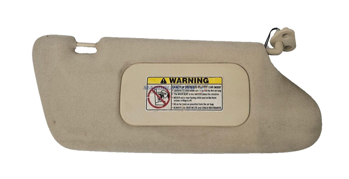 99 00 01 02 03 Mercedes ML Class RH Passenger & Driver Pass Side Sun Visor Beige