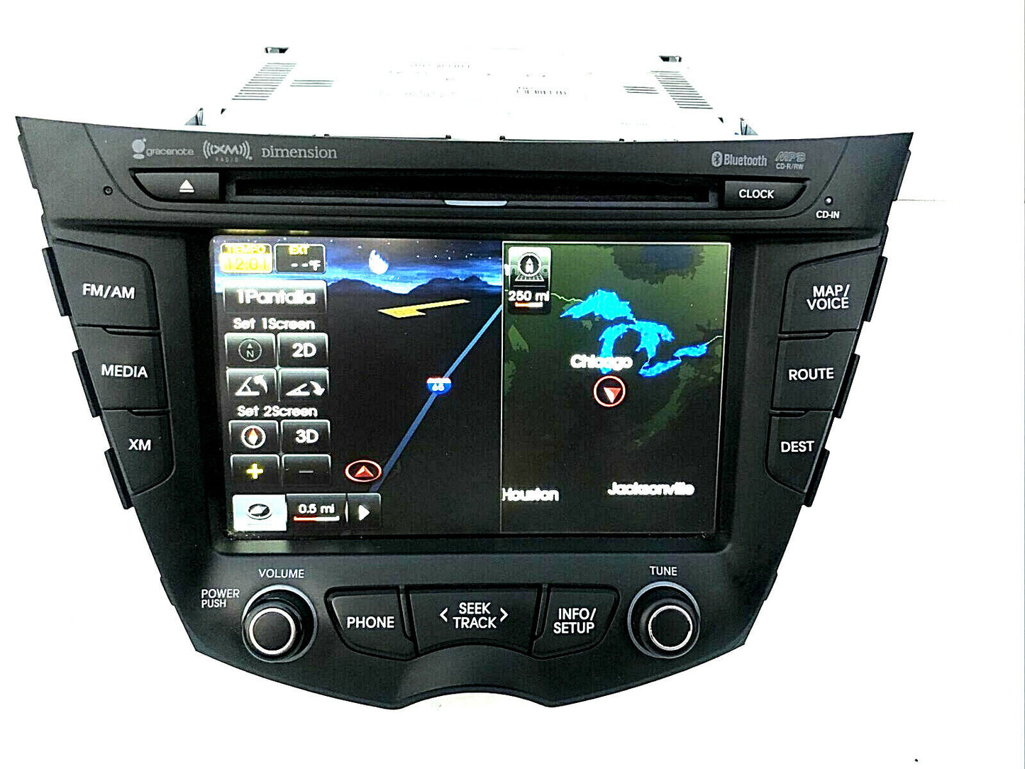 12 13 14 15 Hyundai Veloster Navigation Radio CD Player Display Screen
