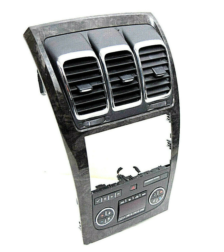 07 08 09 10 11 12 GMC Arcadia Radio Climate Control Vents Bezel Dark Wood Grain