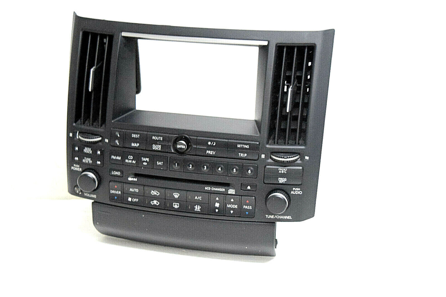 03 04 05 Infiniti FX35 FX45 Dash Panel Climate Control Radio Bezel Black