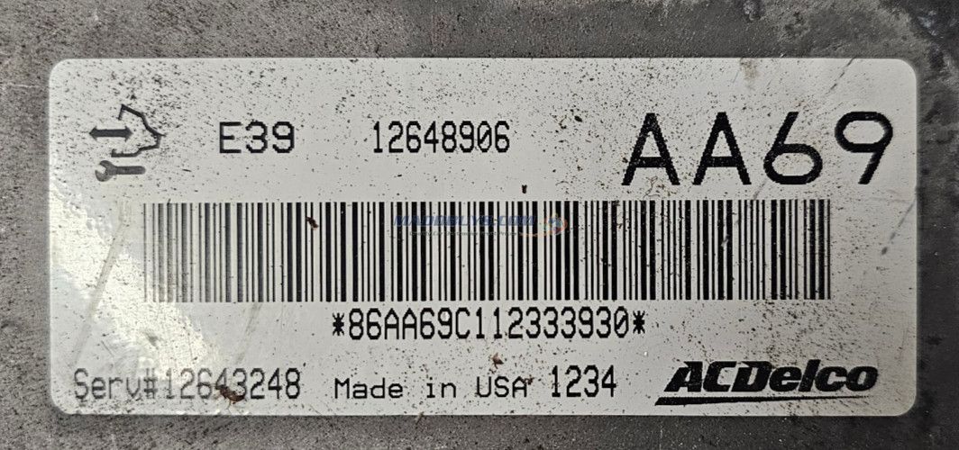 2012 Chevrolet Captiva Sport 3.0L PCM Engine Control Computer ECM ECU 12648906
