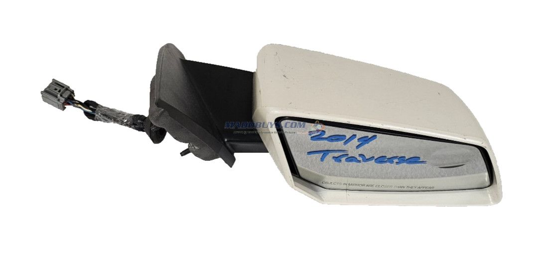 14 15 Chevrolet Traverse Right Passenger Side Door Mirror With Turn Signal White