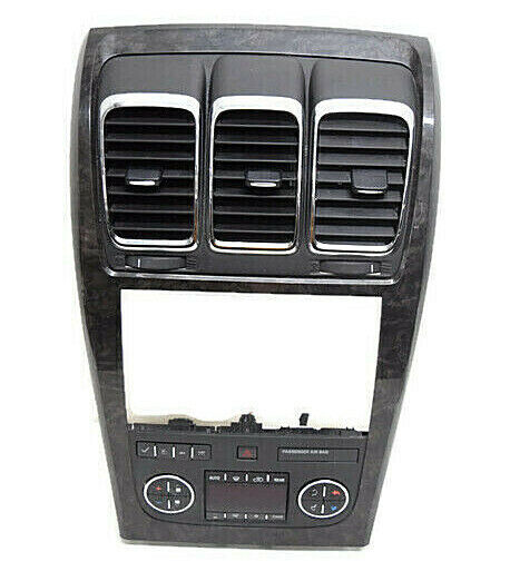 07 08 09 10 11 12 GMC Arcadia Radio Climate Control Vents Bezel Dark Wood Grain