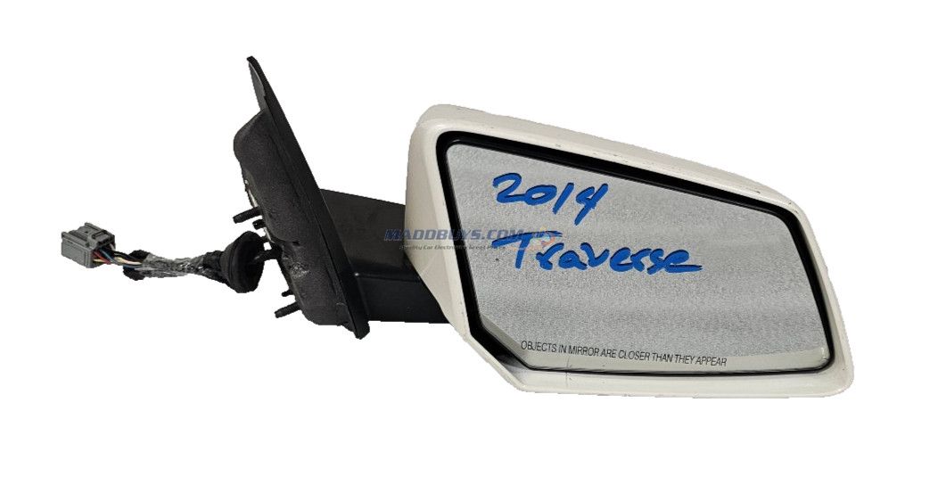 14 15 Chevrolet Traverse Right Passenger Side Door Mirror With Turn Signal White
