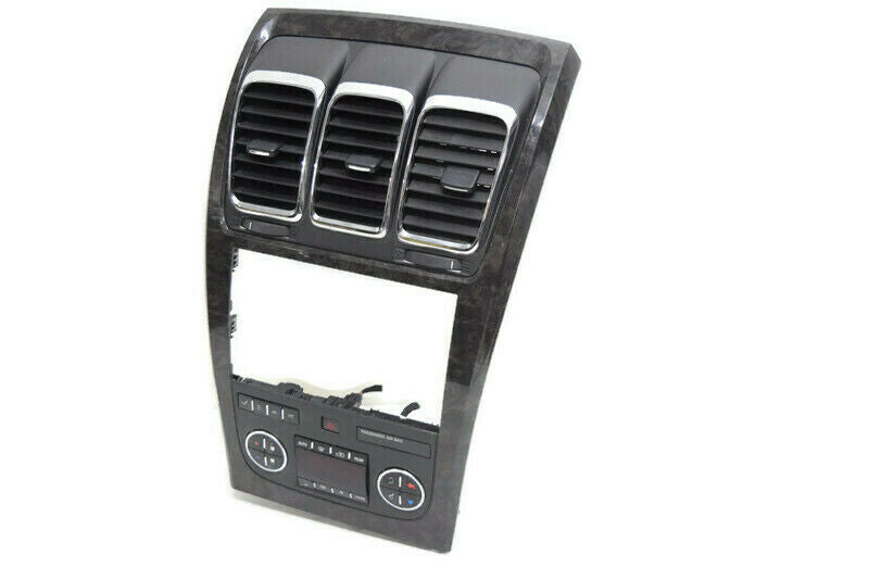 07 08 09 10 11 12 GMC Arcadia Radio Climate Control Vents Bezel Dark Wood Grain